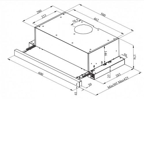 Вытяжка INDESIT INT 62HR WH