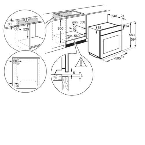 Духовой шкаф ELECTROLUX EOD6C77Z