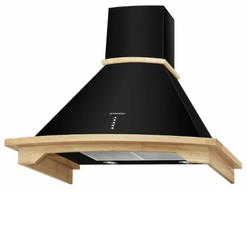 Вытяжка MAUNFELD gretta 90 b (black) nonpainted (неокрашенное дерево)