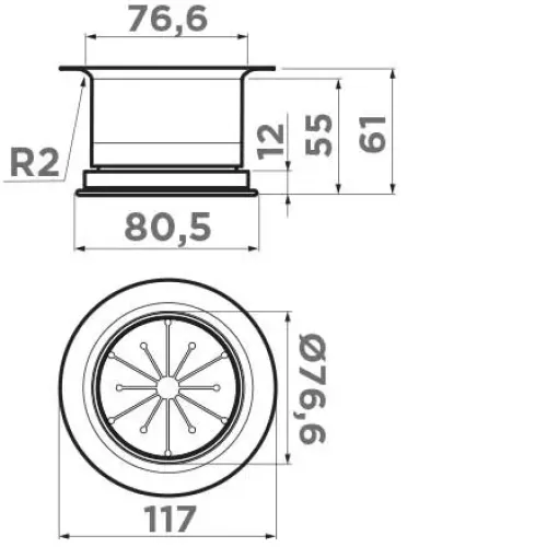 Сменная горловина для измельчителя OMOIKIRI NA-04 IN (4956683)