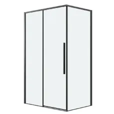 Душевое ограждение GROSSMAN 100.K33.01.100.21.00-200.K33.01.90.21.00 черный матовый