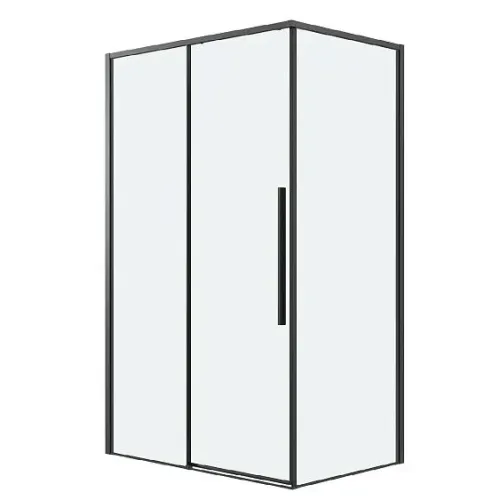 Душевое ограждение GROSSMAN 100.K33.01.100.21.00-200.K33.01.90.21.00 черный матовый