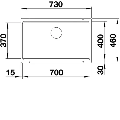 Кухонная мойка BLANCO ETAGON 700-U темная скала (арт.525168)
