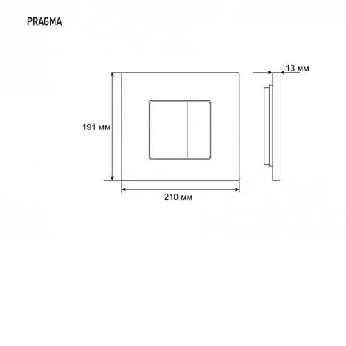 Клавиша смыва GROSSMAN Pragma 800.Т1.03.100.100