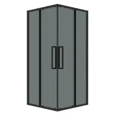 Душевое ограждение GROSSMAN 300.K33.02.8080.21.10 черный матовый Душевое ограждение GROSSMAN 300.K33.02.8080.21.10 черный матовый