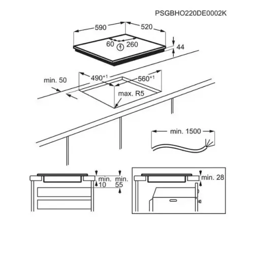 Варочная поверхность ELECTROLUX CIS62450FW