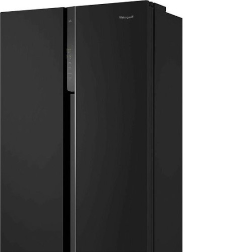 Холодильник WEISSGAUFF WSBS 500 Inverter NoFrost Black Glass