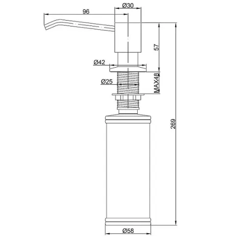 Дозатор PAULMARK Rein D002-GM
