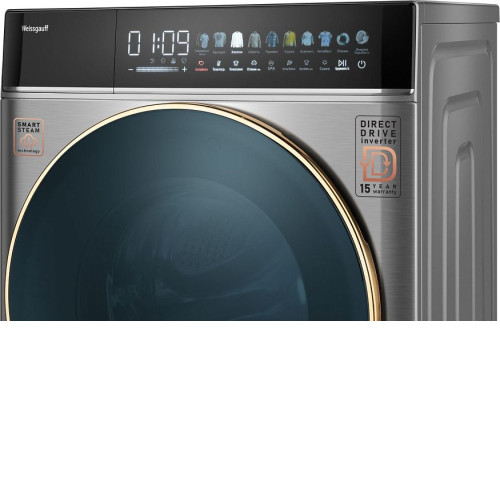 Стиральная машина WEISSGAUFF WMD 58411 Direct Drive Inverter Premium Steam Steel