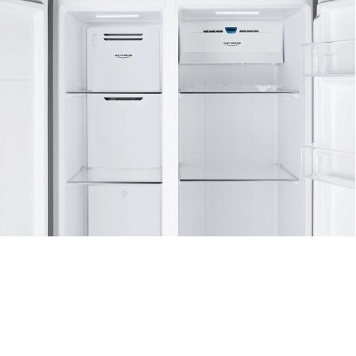 Холодильник WEISSGAUFF WSBS 600 NoFrost Inverter Rock Glass