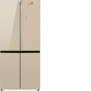 Холодильник WEISSGAUFF WCD 590 NoFrost Inverter Premium EcoFresh Gold Glass
