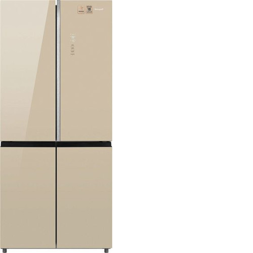 Холодильник WEISSGAUFF WCD 590 NoFrost Inverter Premium EcoFresh Gold Glass