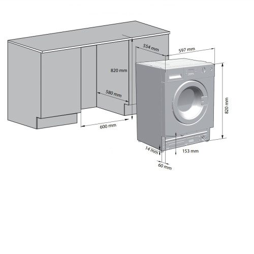Стиральная машина BEKO WITV 8713 XWG