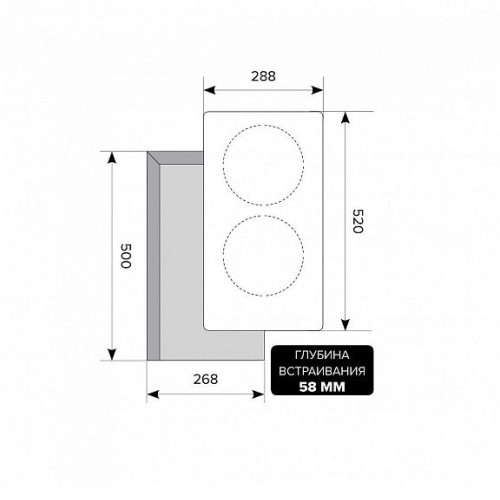 Варочная панель LEX EVI F 320 BL