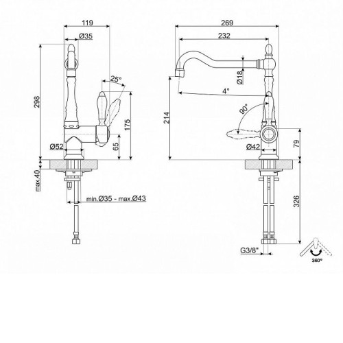 Смеситель SMEG MIR6NS-1