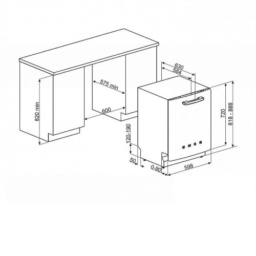 Посудомоечная машина SMEG STFABCR3