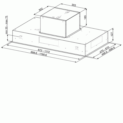 Вытяжка островная SMEG KSEG120XE-2