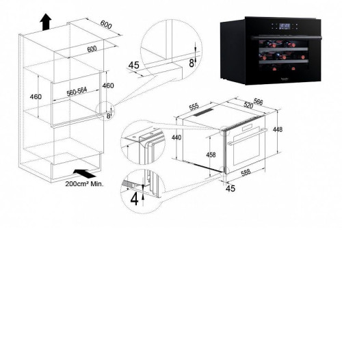 Винный шкаф TEMPTECH SOM45SES