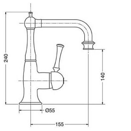 Смеситель BUGNATESE Denver BN.DNV-6413BR бронза