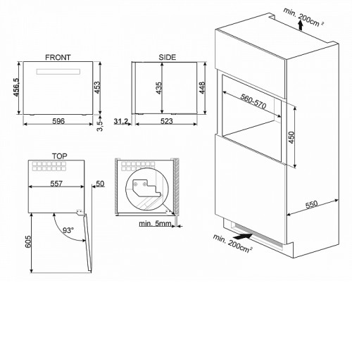 Встраиваемый винный шкаф SMEG CVI118RWS2