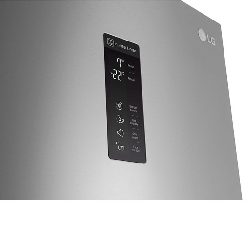 Холодильник LG GB-B59PZKVB нержавеющая сталь