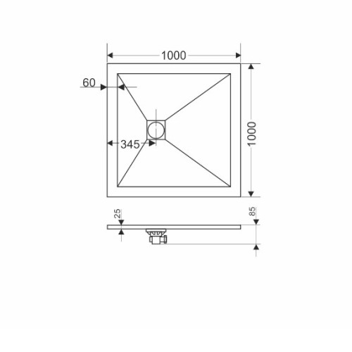 Экран для поддона GROSSMAN GR-S2100100Q Strong