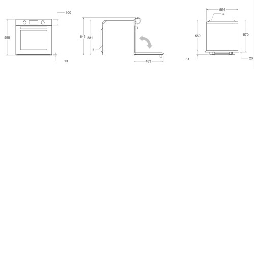 Духовой шкаф BERTAZZONI FMOD6117CTB1