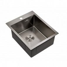 Кухонная мойка MILACIO Denia 41 Steel MC.77469 вороненая сталь