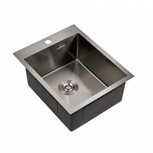 Кухонная мойка MILACIO Denia 41 Steel MC.77469 вороненая сталь