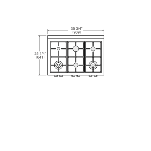 Варочная поверхность BERTAZZONI RT366PROX