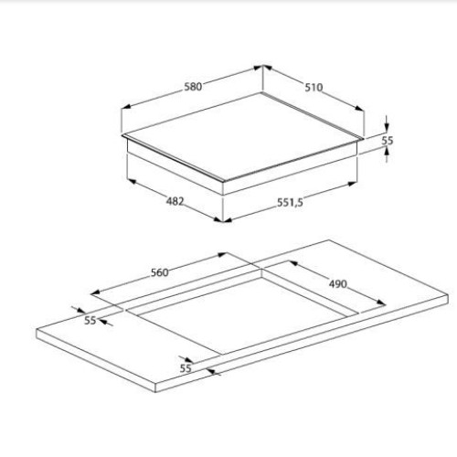 Варочная поверхность BEKO HII64200FMTW