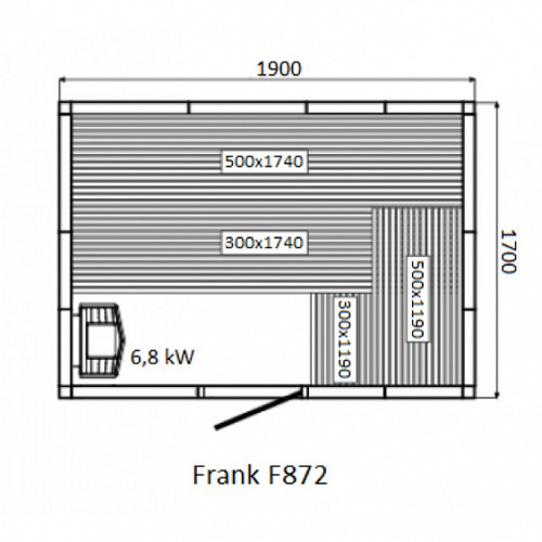 Финская сауна FRANK F872 КЕДР