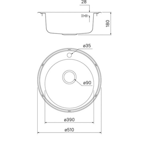 Кухонная мойка IDDIS Basic BAS51S0i77