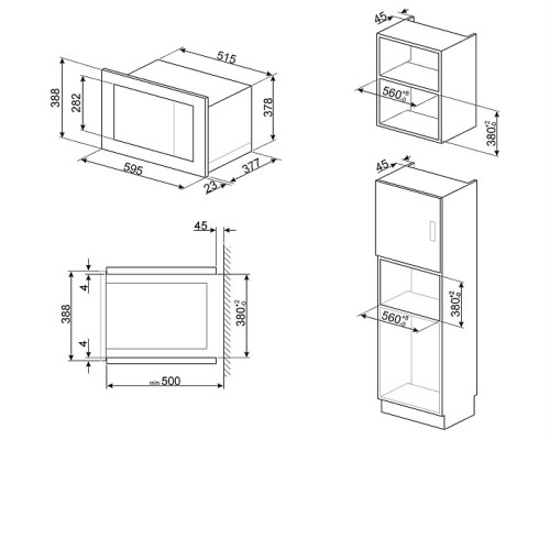 Микроволновая печь SMEG FMI125N
