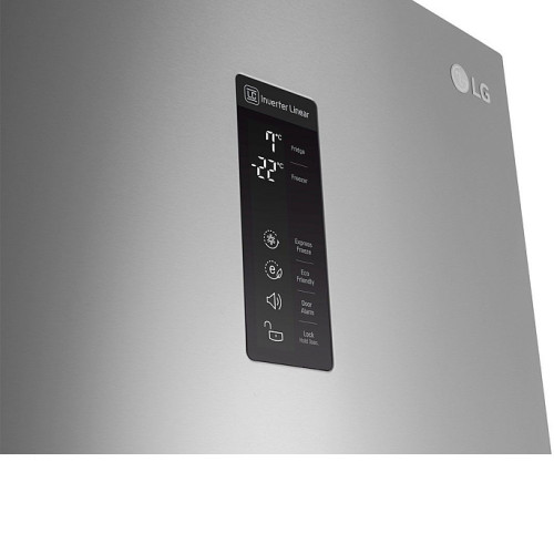 Холодильник LG GB-B59PZFFB нержавеющая сталь