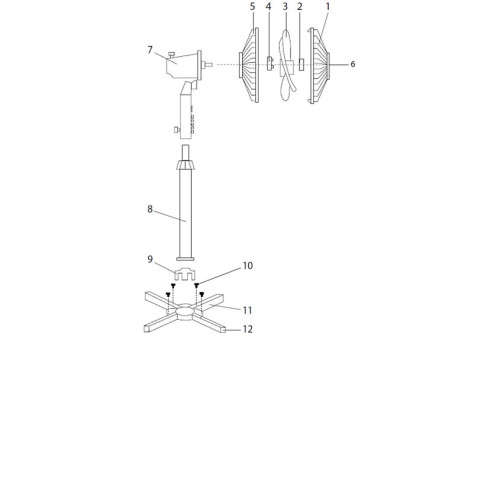 Вентилятор CENTEK CT-5004 gray (2шт в упаковке)