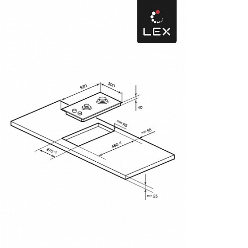 Варочная поверхность LEX GVG 323A BBL