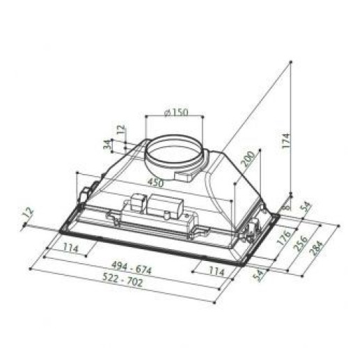 Вытяжка FABER ICH 00 LED SS 17.0A (I.SMART HCS)(305.0536.878)