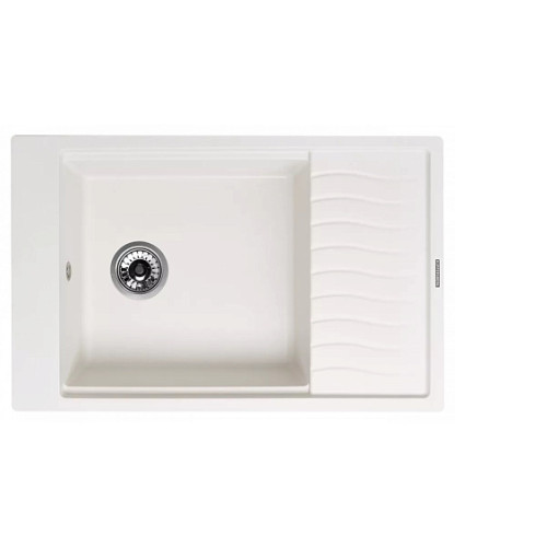 Кухонная мойка KUPPERSBERG MILA 1B1D WHITE ALABASTER
