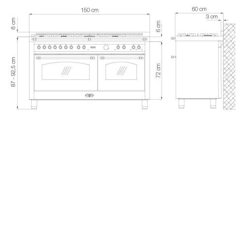 Варочный центр LOFRA RSD156MFT+MFT/AEOV BRONZE