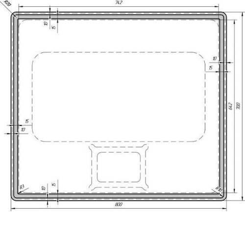 Зеркало DREJA Tiny LED 80 99.9025