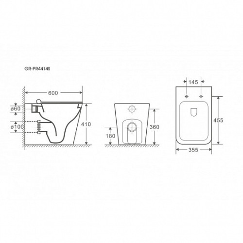 Унитаз GROSSMAN GR-PR4414S