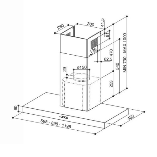 Вытяжка FABER STILO SMART X A60 (325.0615.633)