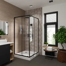 Душевое ограждение NIAGARA NG-6809-08 BLACK Душевое ограждение NIAGARA NG-6809-08 BLACK