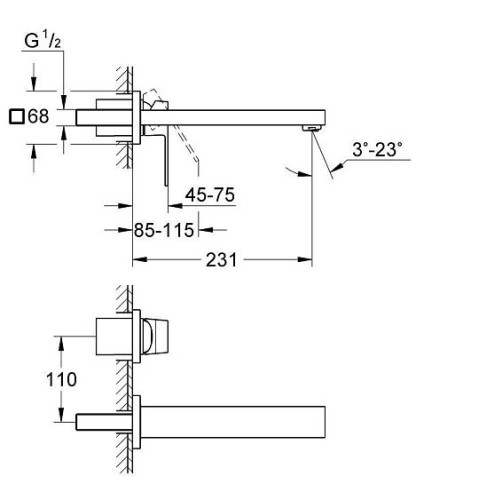 Смеситель GROHE Eurocube 23447000