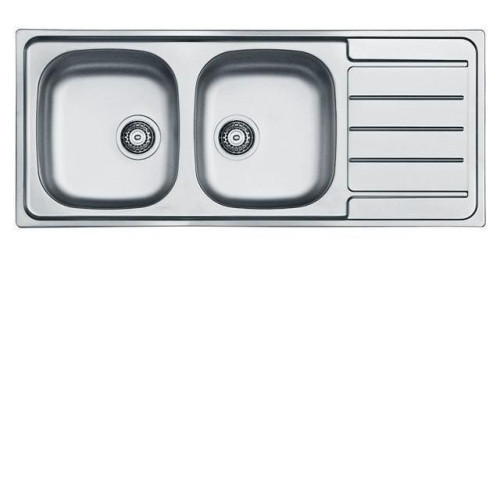 Кухонная мойка ALVEUS Line 100 NAT-90 1087978 (в комплекте с сифоном 1130555)