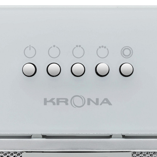 Вытяжка KRONA LUISA 600 GLASS WHITE PB