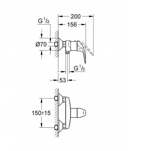 Смеситель GROHE Euroeco 32740000