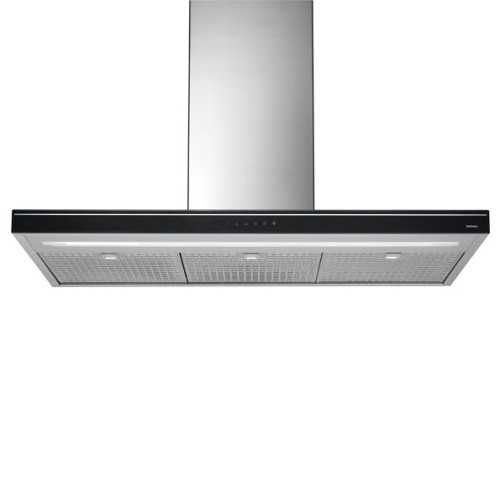 Вытяжка FALMEC LUCE ISOLA 90 Vetro Nero (800) ECP островная,чёрная,сенсор.п