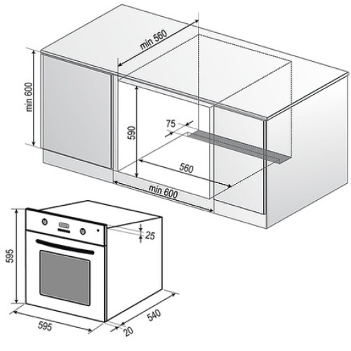 Духовой шкаф RAINFORD RBO-2627 Black